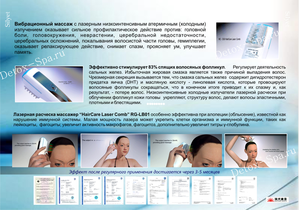   Laser Hair CARE LAZER COMB RG-LB01 